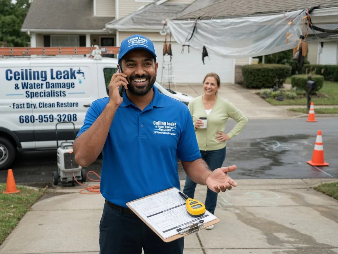 Ceiling Leak Cleanup Lancaster, KS FAQs
